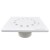 PVC 6" x 6" Bell Trap Square Floor Drain, 2" Hub