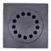 Cast Iron 9" x 9" Square Bell Trap Floor Drain, 3" No-Hub