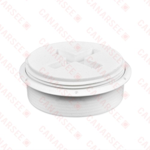 Cleanout Bushing w/ Plug, Fits inside 4" PVC pipe