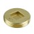 Heavy-Duty Brass Threaded Flush Cleanout Plug w/ Countersunk Square Head, 2" MIP