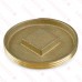 Heavy-Duty Brass Threaded Flush Cleanout Plug w/ Countersunk Square Head, 3-1/2" MIP