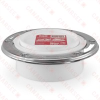 4" Hub, Total Knockout Closet Flange (TKO), One-Piece, SCH40 PVC