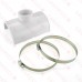 4" x 1-1/2" hub (or 2" spigot) PVC Smart Saddle Tee