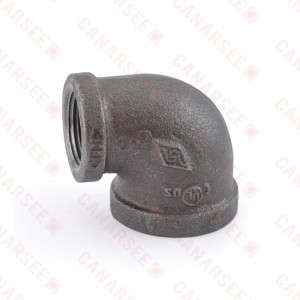 1-1/2" x 1" Black 90° Elbow (Imported)