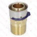 3/4" PEX Press x 1/2" Male Threaded Adapter, Lead-Free Bronze