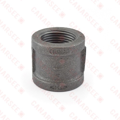 1" Black Coupling (Imported)