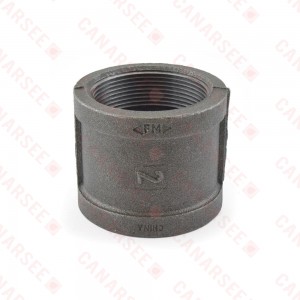 2" Black Coupling (Imported)