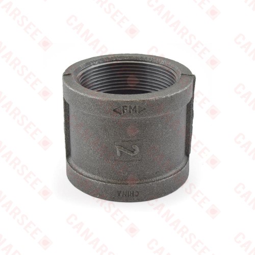 2" Black Coupling (Imported)
