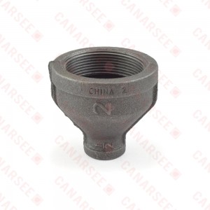 2" x 1/2" Black Coupling (Imported)