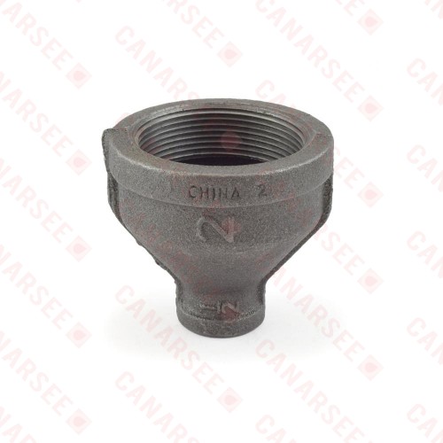 2" x 1/2" Black Coupling (Imported)