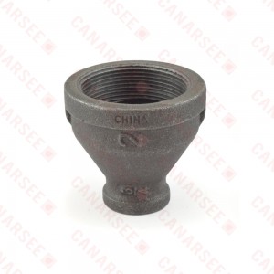 2" x 3/4" Black Coupling (Imported)