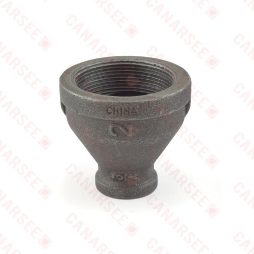 2" x 3/4" Black Coupling (Imported)