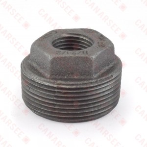 1-1/2" x 1/2" Black Bushing (Imported)