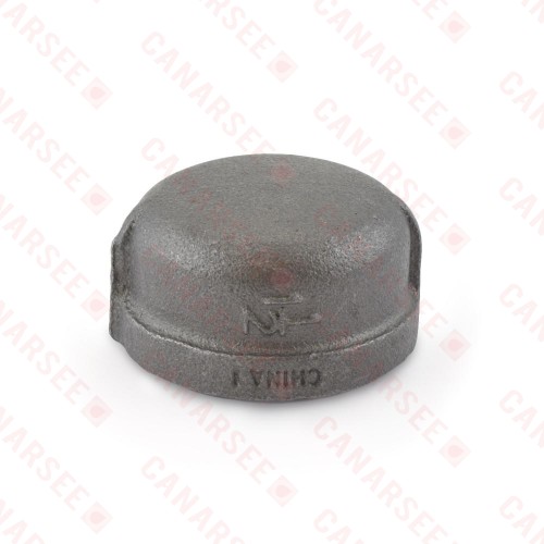 1-1/4" Black Cap (Imported)