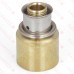 1/2" PEX Press x 3/4" Copper Pipe Adapter, Lead-Free Bronze