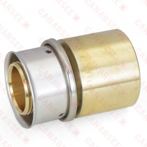 1" PEX Press x 1" Copper Pipe Adapter, Lead-Free Bronze