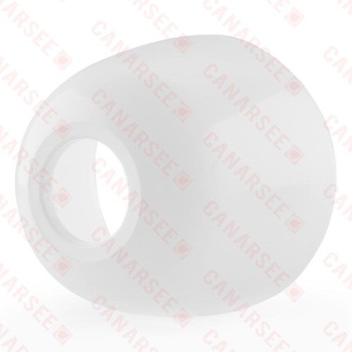 1-1/4" Tubular White Plastic Deep Escutcheon