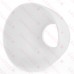 1-1/2" Tubular White Plastic Deep Escutcheon