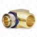 3/4" PEX Press x 3/4" Male Threaded Elbow, Lead-Free Bronze