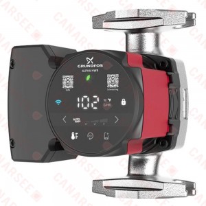 Alpha HWR 15-29 SF/T ECM Variable Speed Stainless Steel Circulator Pump w/ Timer, 115V