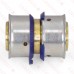 3/4" PEX x 3/4" PEX Press Coupling, Lead-Free Bronze