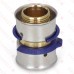 3/4" PEX x 3/4" PEX Press Coupling, Lead-Free Bronze
