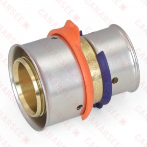 1" PEX x 3/4" PEX Press Coupling, Lead-Free Bronze
