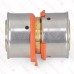 1" PEX x 1" PEX Press Coupling, Lead-Free Bronze