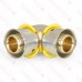 1/2" PEX x 1/2" PEX Press Elbow, Lead-Free Bronze