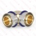 3/4" PEX x 3/4" PEX Press Elbow, Lead-Free Bronze