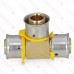 1/2" x 1/2" x 1/2" PEX Press Tee, Lead-Free Bronze