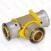 1/2" x 1/2" x 1/2" PEX Press Tee, Lead-Free Bronze