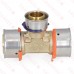 1" x 1" x 3/4" PEX Press Tee, Lead-Free Bronze