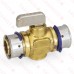 3/4" PEX Press Ball Valve, Lead-Free Bronze
