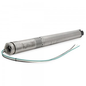10SQ05-110, 3" Submersible Deep Well Pump, 200-240V, Rated 8.81 GPM/114ft Head, 1/2 HP, 2 Stages..