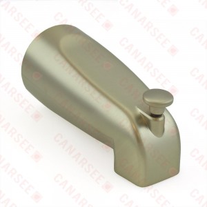 5-1/4" long, SmartSpout Slip-On Tub Spout w/ Shower Diverter, Satin Nickel