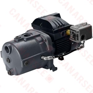 Deep Well Jet Pump, 1/2HP, 115/230V, Cast Iron