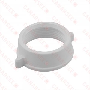 1-1/2" Tubular Slip Nut, White PolyPropylene