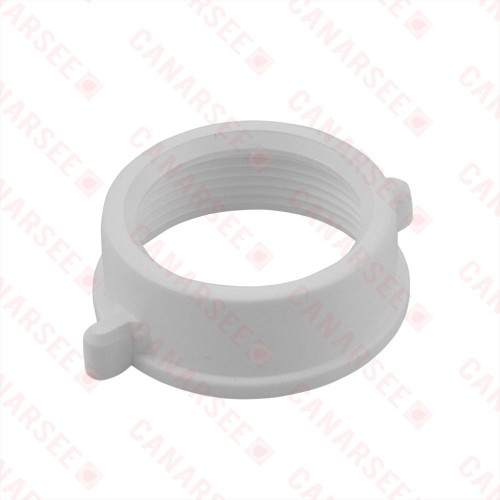 1-1/2" Tubular Slip Nut, White PolyPropylene