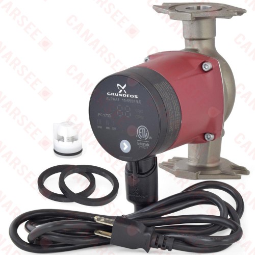Alpha1 15-55SF/LC Variable Speed Stainless Steel Circulator Pump w/ IFC, Line Cord, 1/16 HP, 115V Alpha1 15-55SF/LC Variable Speed Stainless Steel Circulator Pump w/ IFC, Line Cord, 1/16 HP, 115V