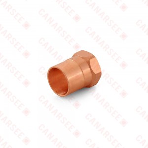 1/2" Copper x 3/8" Female Threaded Adapter