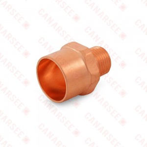 1" Copper x 1/2" Male Threaded Adapter