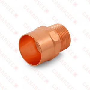 1-1/4" Copper x 1" Male Threaded Adapter