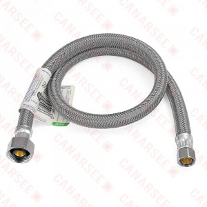 BrassCraft B1-30A-F 30" Poly-coated Connector Faucet (1/2" FIP. x 3/8" Compr.) 