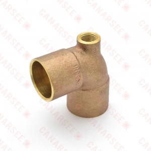 3/4” C x 1/2” FPT x 3/4” C Cast Brass Baseboard Tee