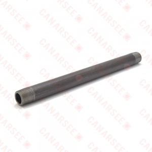 Everhot BL-012X10 1/2" x 10" Black Pipe Nipple