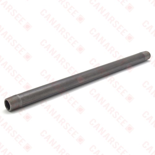 1/2" x 14" Black Pipe Nipple