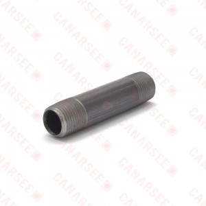 Everhot BL-012X312 1/2" x 3-1/2" Black Pipe Nipple