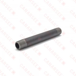 1/2” x 6” Black Pipe Nipple