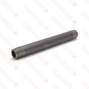 1/2” x 7” Black Pipe Nipple